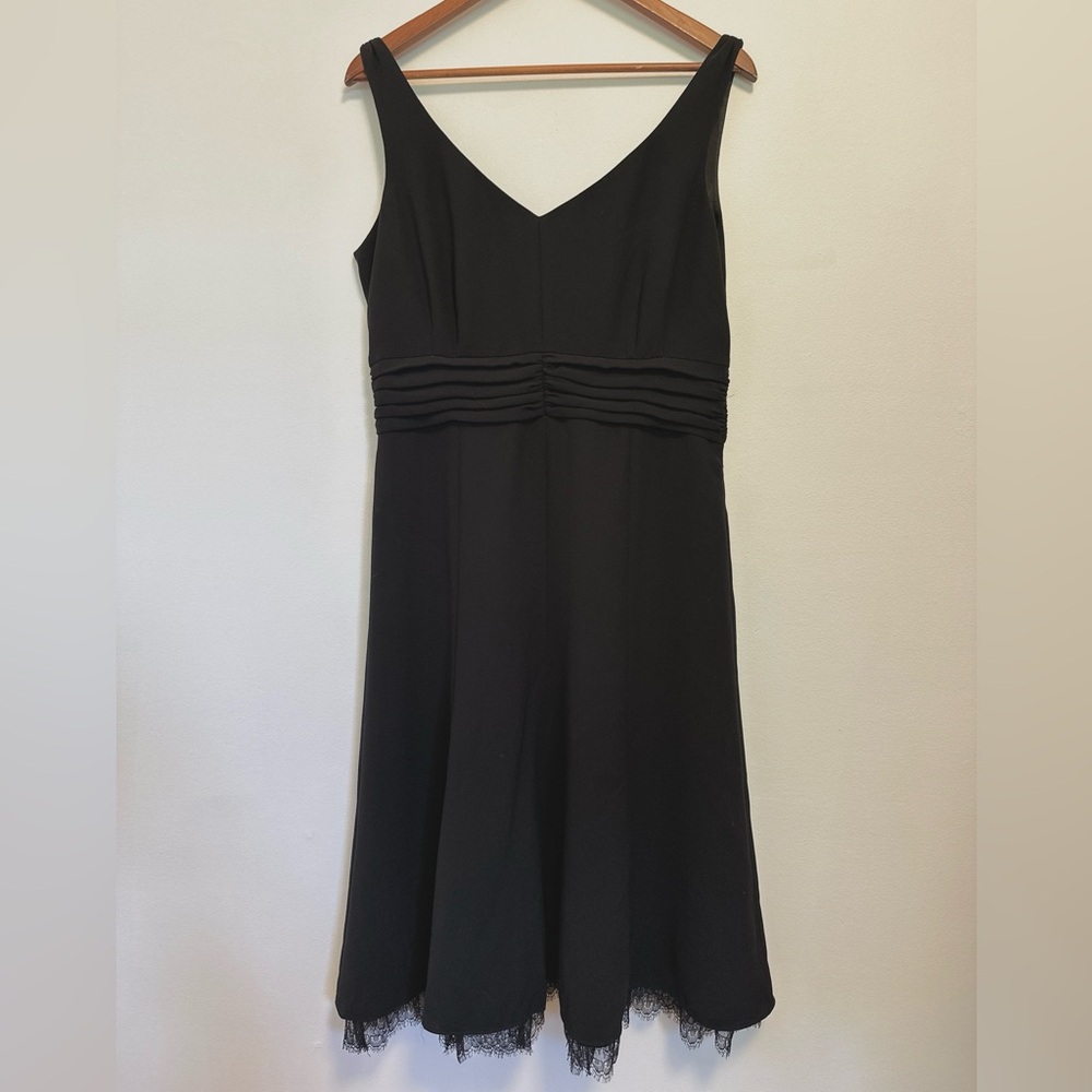 Ann Taylor Black Midi Dress SIZE 10